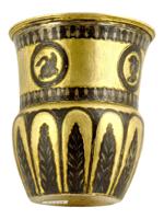 IMPERIAL RUSSIAN SILVER GILT NIELLO BEAKER C 1833