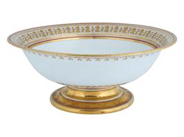 RUSSIAN IMPERIAL PORCELAIN BABIGON FOOTED BOWL