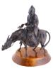 CHINESE BRONZE FIGURINE OF A SAGE ON A MULE PIC-1