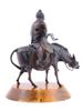 CHINESE BRONZE FIGURINE OF A SAGE ON A MULE PIC-3