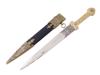 CAUCASIAN IRBIS DECORATIVE DAGGER WITH SHEATH PIC-0