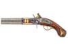 BRITISH CAVALRY DOUBLE BARREL FLINTLOCK PISTOL PIC-2