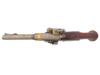 BRITISH CAVALRY DOUBLE BARREL FLINTLOCK PISTOL PIC-3