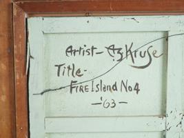 AMERICAN PAINTINGS BY ALEXANDER KRUSE FIRE ISLAND 3, 4