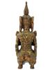 ANTIQUE WOODEN THAI ANGEL FIGURINE SOUTHEAST ASIA PIC-4