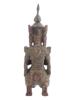 ANTIQUE WOODEN THAI ANGEL FIGURINE SOUTHEAST ASIA PIC-4