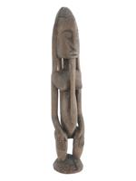 WEST AFRICAN MALI DOGON HAND CARVED FEMALE FIGURE