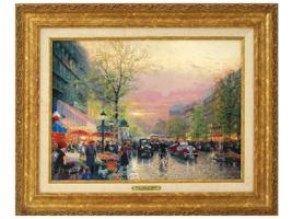 THOMAS KINKADE AMERICAN PARIS CITYSCAPE PRINT W COA