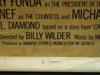 1979 FEDORA BILLY WILDER PROMOTIONAL MOVIE POSTER PIC-4