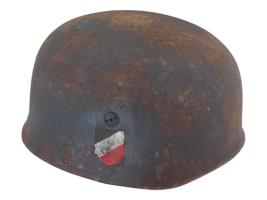 WWII NAZI GERMAN PARATROOPER HELMET BY KARL HEISLER