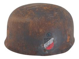 WWII NAZI GERMAN PARATROOPER HELMET BY KARL HEISLER