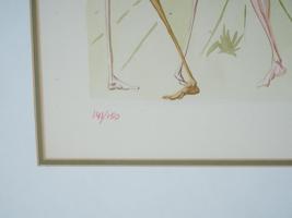 LIMITED ED WOODCUT PRINT BY SALVADOR DALI W COA