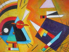 RUSSIAN ABSTRACT PAINTING AFTER WASSILY KANDINSKY
