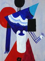 RUSSIAN FRENCH AVANT GARDE PAINTING BY JEAN POUGNY