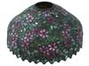 TIFFANY MANNER STAINED GLASS TABLE LAMP SHADE PIC-0