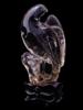 CHINESE CARVED ROCK CRYSTAL BIRD FIGURE W STAND PIC-1