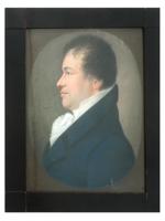 ANTIQUE FRENCH PASTEL PORTRAIT PAINTING OF GENTLEMAN