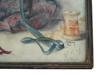 ANTIQUE AMERICAN PAINTING BY NELSON SPOOL BAG PIC-2
