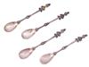 SET OF FOUR ANTIQUE EUROPEAN TEA SPOONS PIC-0