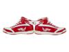RUSSIAN RED AND WHITE OLYMPIC SNEAKERS WITH LACES PIC-3