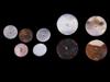 COLLECTION OF ASSORTED SEA ​​SHELL COLOR MOP BUTTONS PIC-3