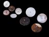 COLLECTION OF ASSORTED SEA ​​SHELL COLOR MOP BUTTONS PIC-1