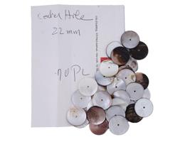 COLLECTION OF ASSORTED SEA ​​SHELL COLOR BUTTONS