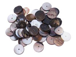 COLLECTION OF ASSORTED SEA ​​SHELL COLOR BUTTONS