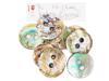 COLLECTION OF ROUND ABALONE BUTTONS OF VARIOUS SIZES PIC-8