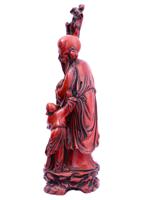 CHINESE LONGEVITY DEITY SHOU LAO CARVED SCULPTURE