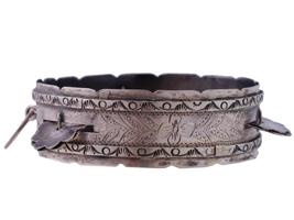 MIDDLE EASTERN ETCHED AND HINGED METAL BRACELET