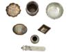 SEVEN ANTIQUE CHINESE EXPORT SILVER ITEMS 19TH C PIC-1