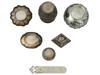 SEVEN ANTIQUE CHINESE EXPORT SILVER ITEMS 19TH C PIC-2