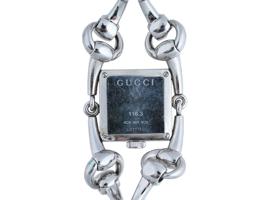 GUCCI STAINLESS STEEL MOD 116 3 SIGNORIA HORSEBIT WATCH