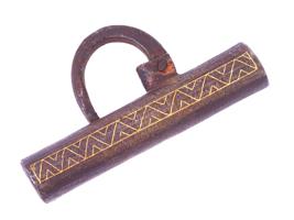 ANTIQUE ISLAMIC PADLOCK WITH GEOMETRICAL PATTERNS