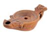 ANCIENT ROMAN CLAY OIL LAMP WITH CIRCULAR DECOR PIC-0