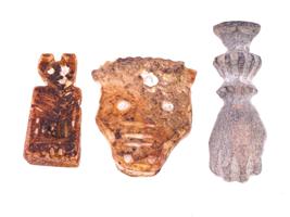 ANCIENT NEAR EASTERN CARVED STONE AMULETS