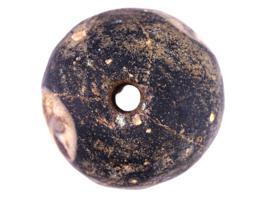 ANCIENT ROMAN MOSAIC BEAD WITH TWO FACE IMAGES