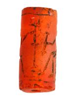 ANCIENT NEAR EASTERN CARVED CARNELIAN CYLINDER SEAL