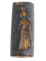 ANCIENT NEAR EASTERN CARVED CYLINDER SEAL