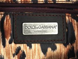 DOLCE GABBANA RED SUEDE AND LEATHER SHOULDER BAG