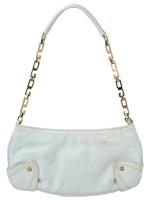 DOLCE AND GABBANA JEWELED LEATHER SHOULDER BAG