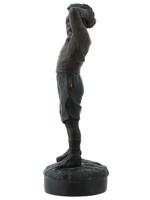 HENRYK KOSSOWSKI ANTIQUE POLISH BRONZE SCULPTURE 1882