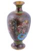 JAPANESE LATE MEIJI ERA GILT CLOISONNE ENAMEL VASE PIC-0