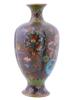 JAPANESE LATE MEIJI ERA GILT CLOISONNE ENAMEL VASE PIC-3