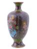 JAPANESE LATE MEIJI ERA GILT CLOISONNE ENAMEL VASE PIC-1