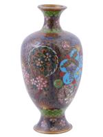 JAPANESE LATE MEIJI ERA GILT CLOISONNE ENAMEL VASE