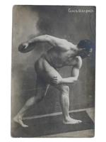 ANTIQUE RUSSIAN PORTRAIT PHOTO OF GERMAN ATHLETE