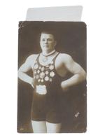 ANTIQUE RUSSIAN PORTRAIT PHOTO OF ESTONIAN WRESTLER