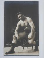 ANTIQUE RUSSIAN PORTRAIT PHOTO OF FRENCH WRESTLER